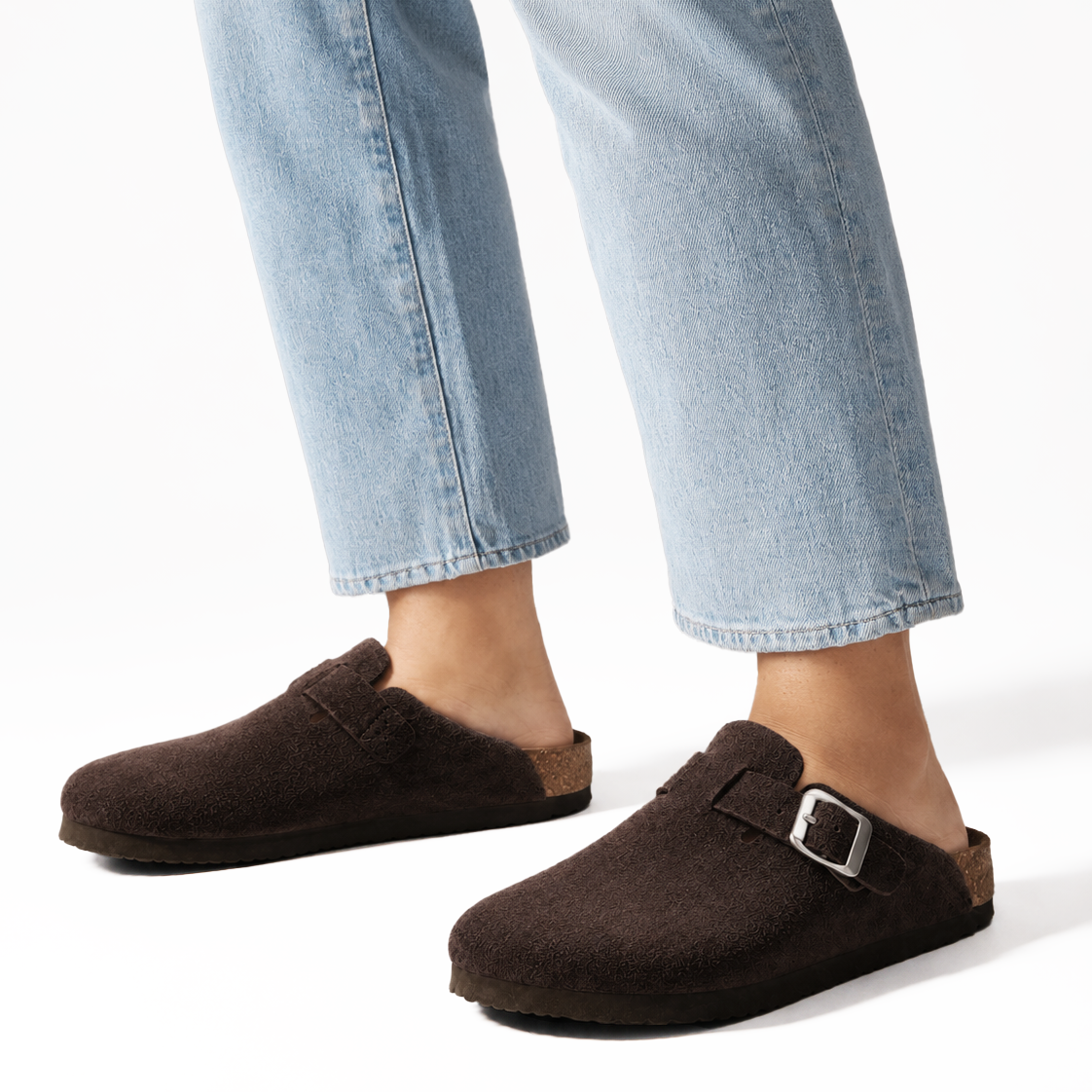 Suede Clogs