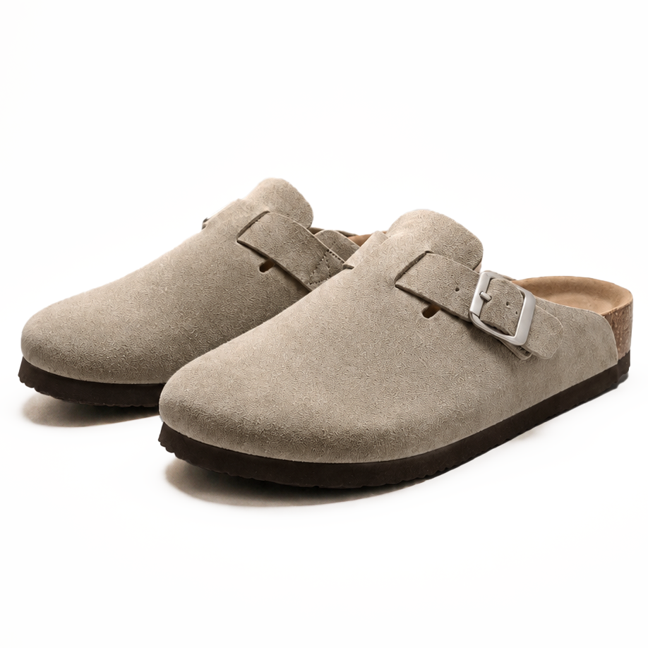 Suede Clogs