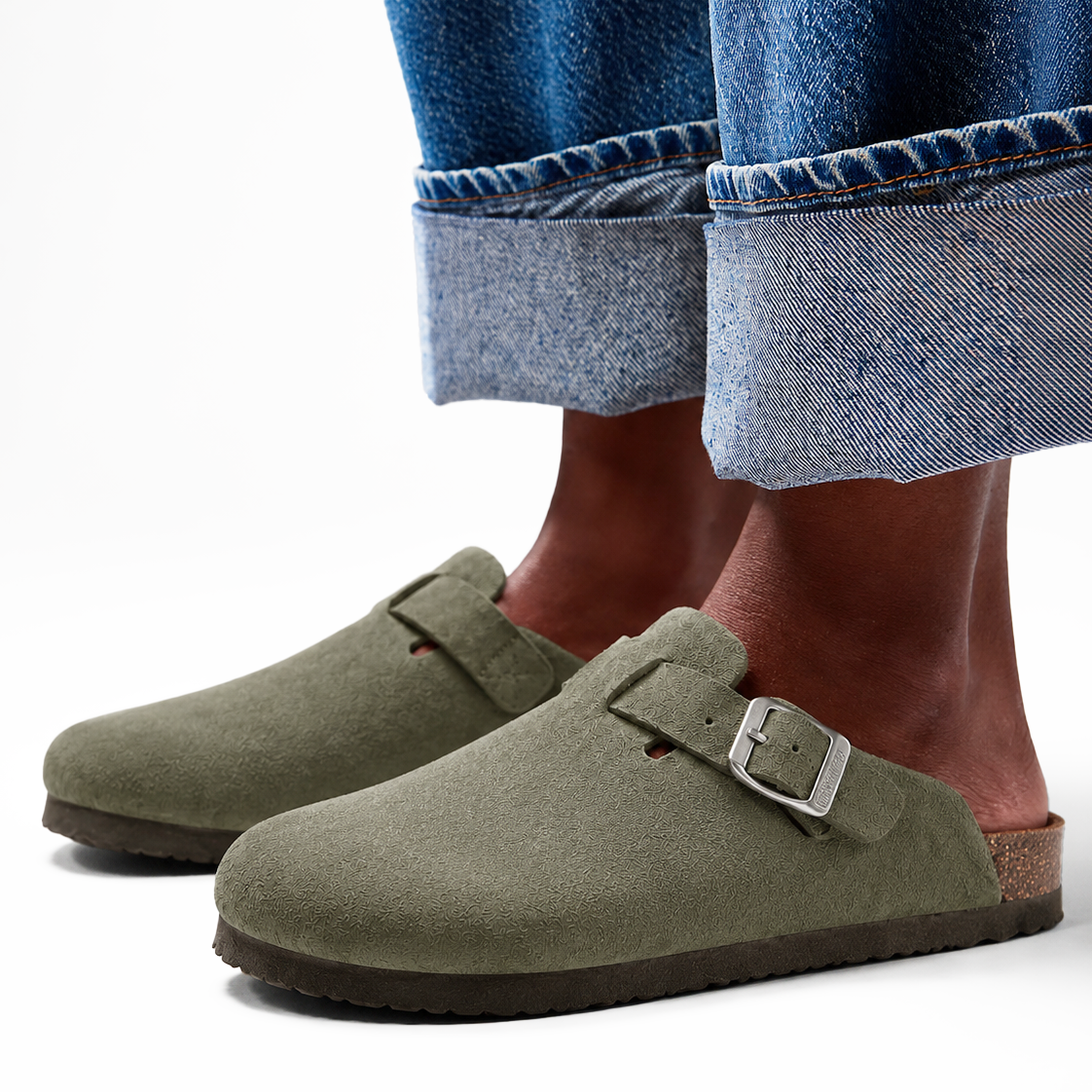 Suede Clogs