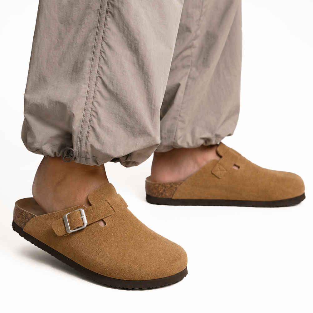 Suede Clogs