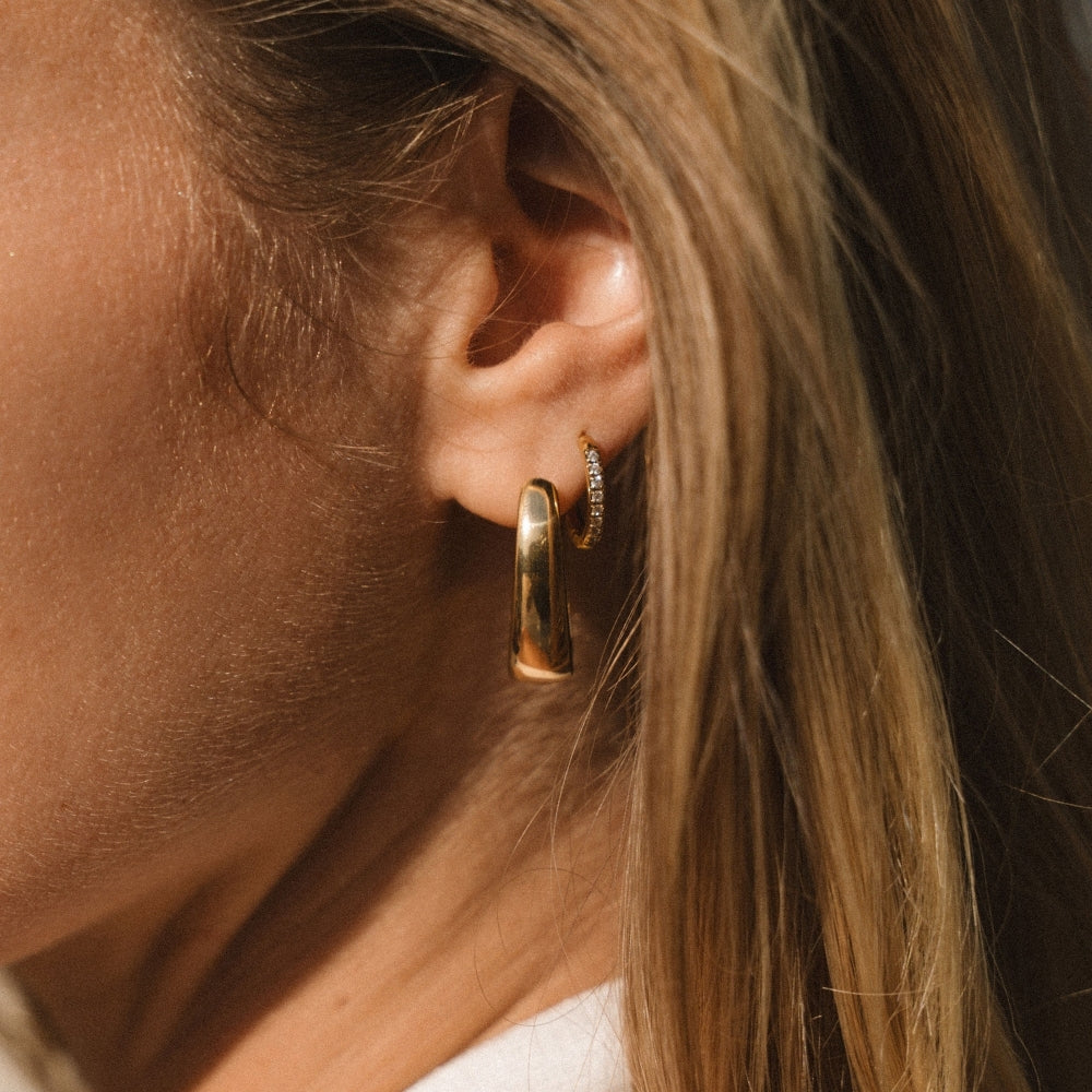 Valentina Gold Hoop Earrings