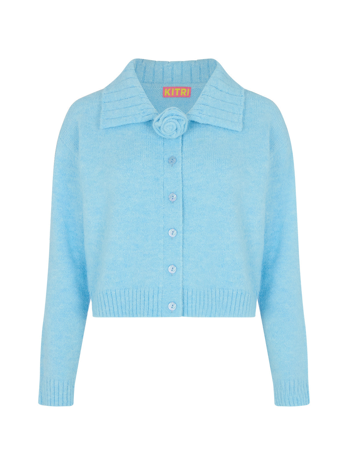 Abigail Blue Knit Cardigan