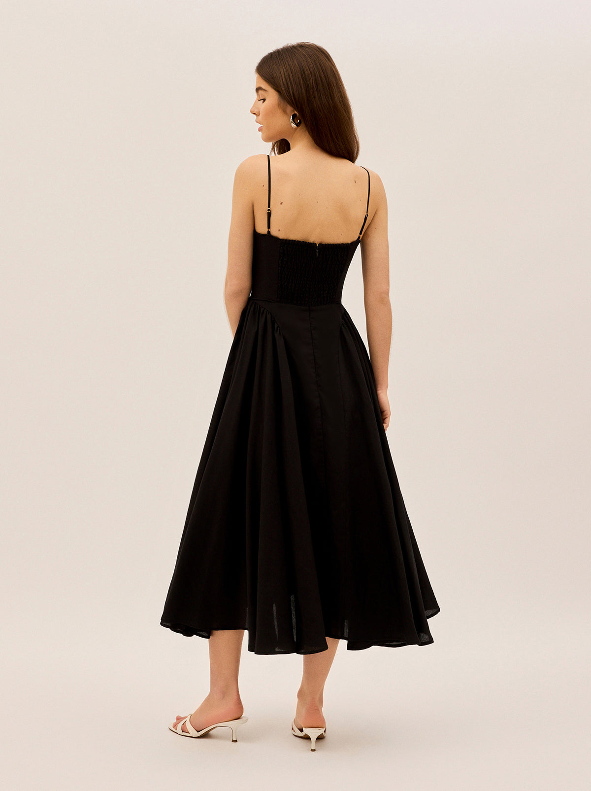 Alberta Black Linen Blend Dress