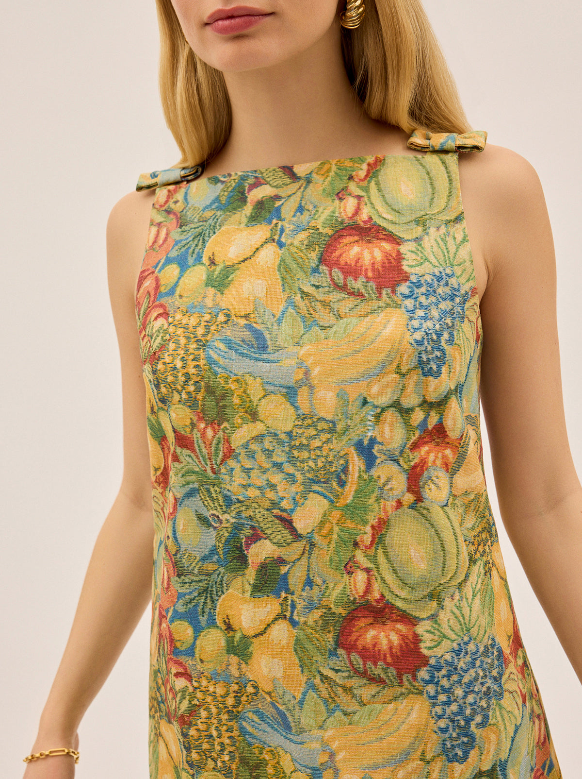 Angelica Fruit Print Mini Dress