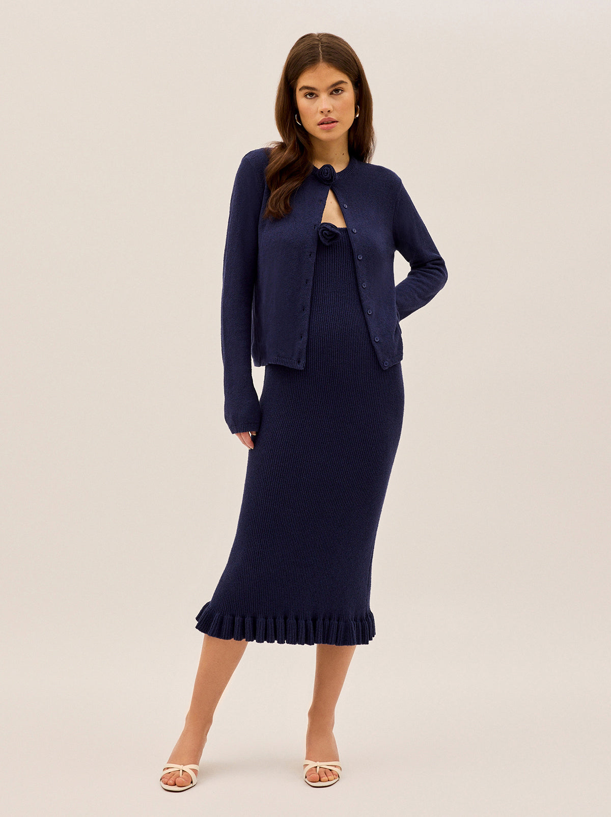 Betty Navy Knit Dress