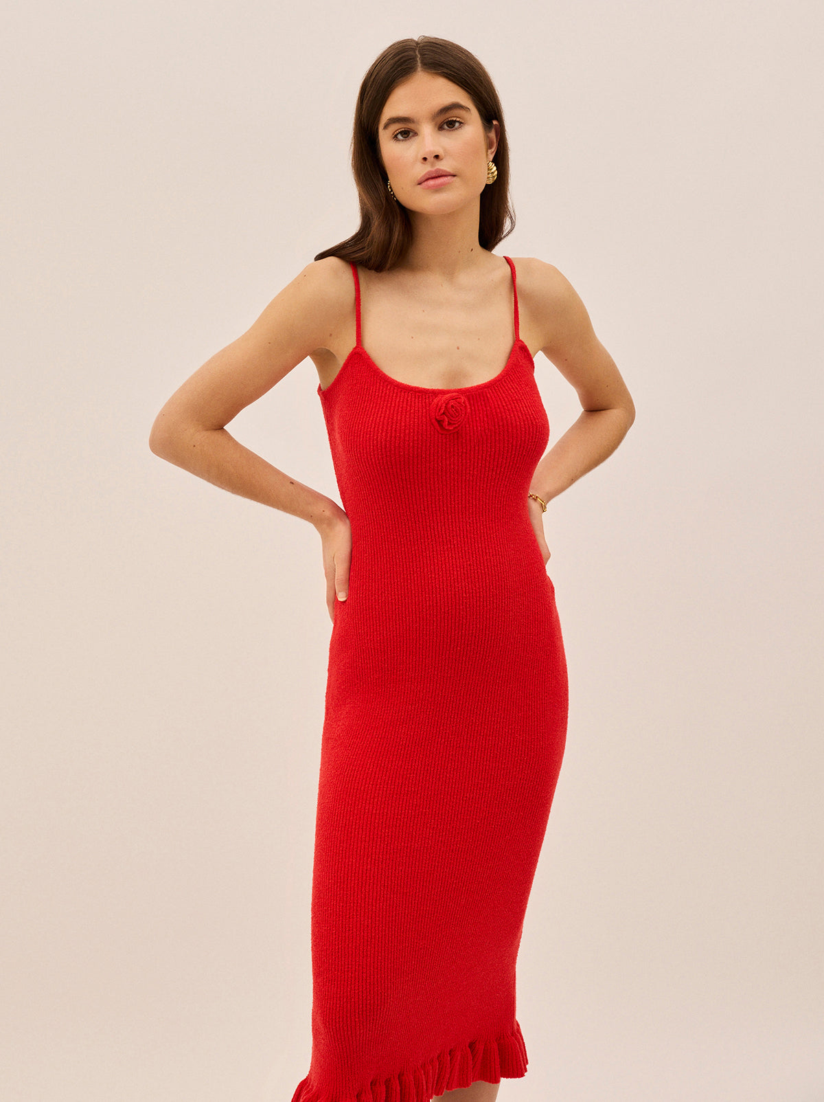 Betty Red Knit Dress