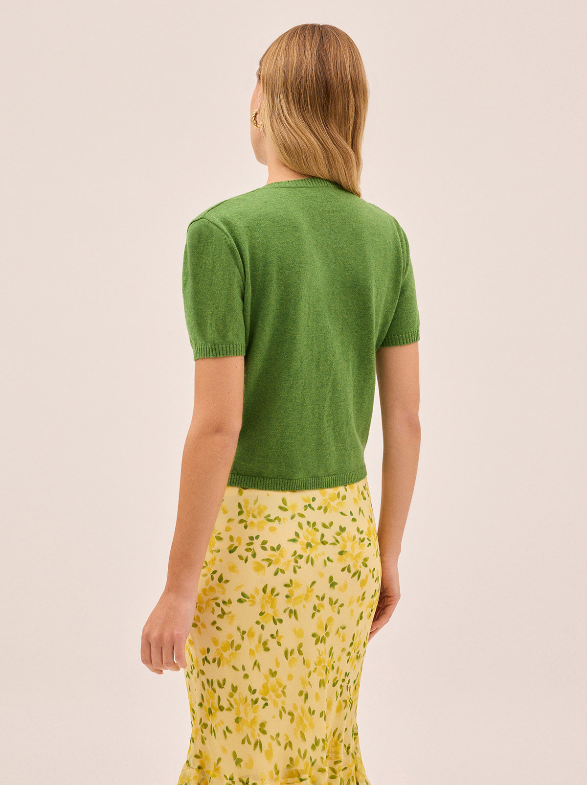 Blair Basil Green Knit Cardigan
