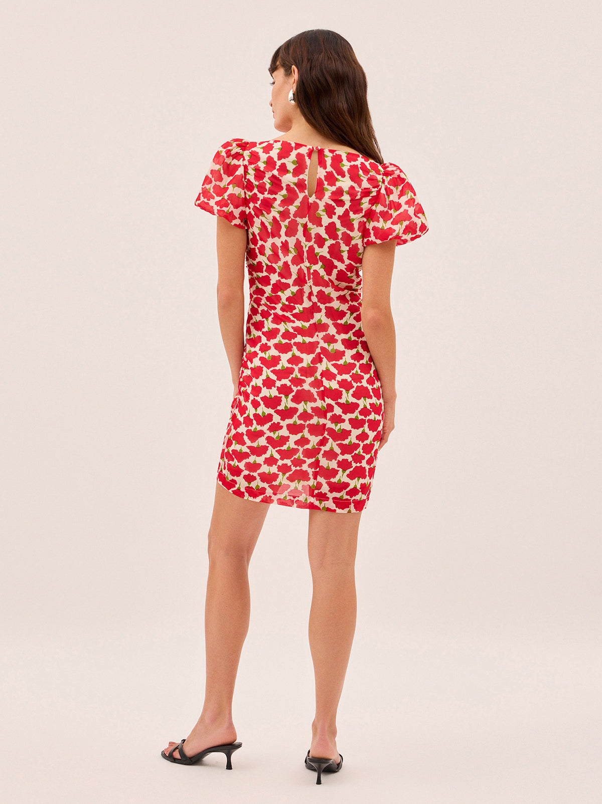 Caitlin Carnation Print Mini Dress