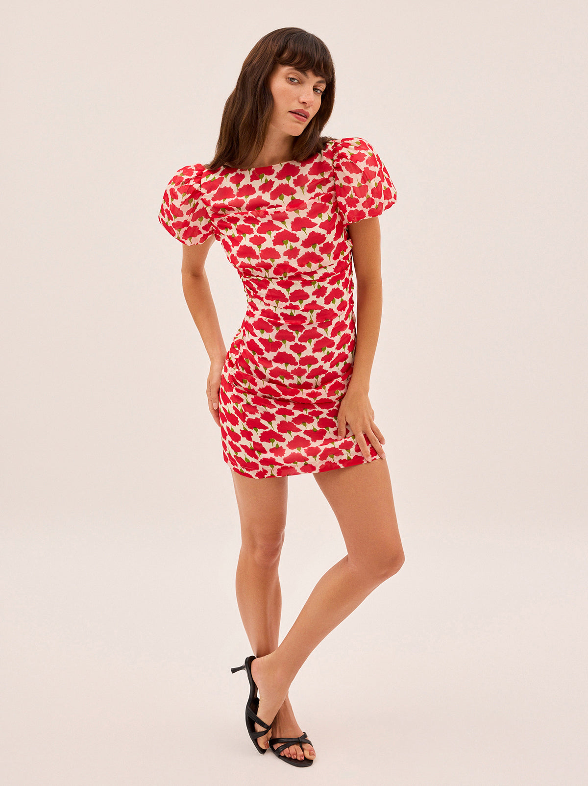 Caitlin Carnation Print Mini Dress