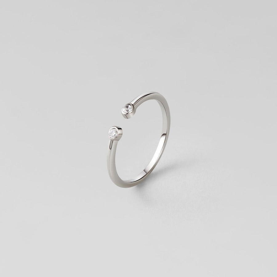 Cali Silver Crystal Ring