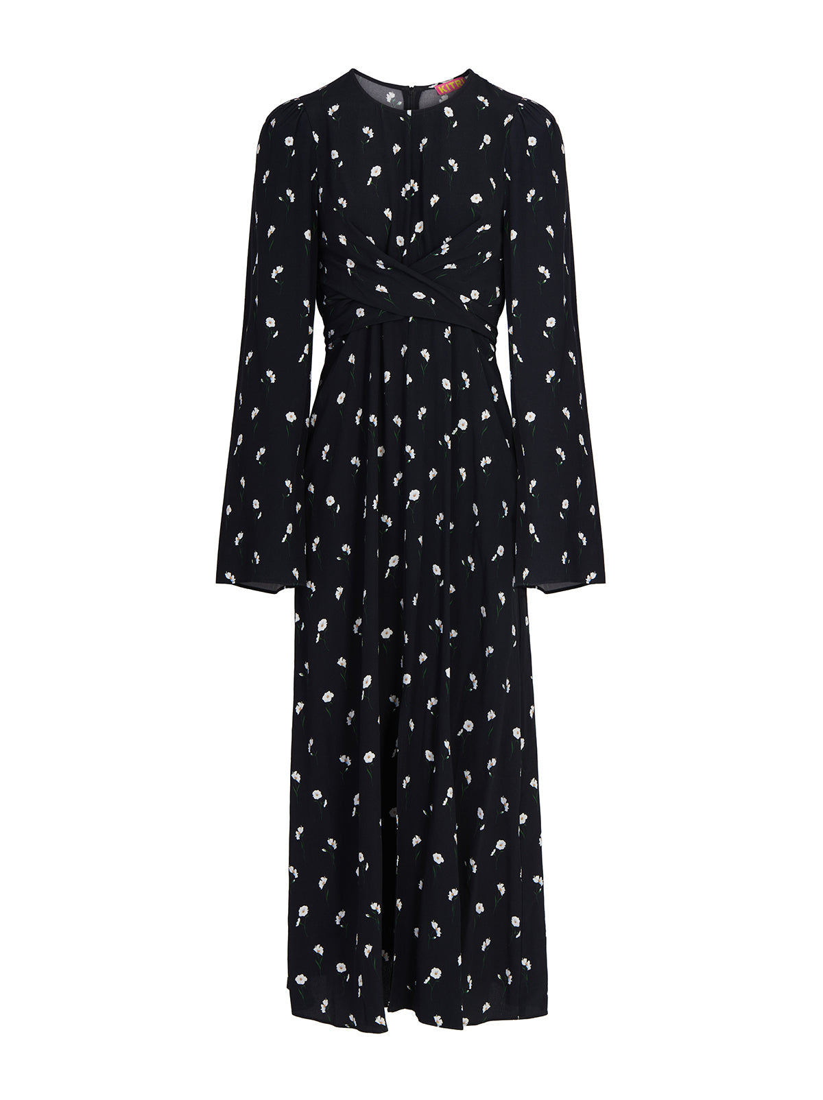 Catarina Black Poppy Print Dress
