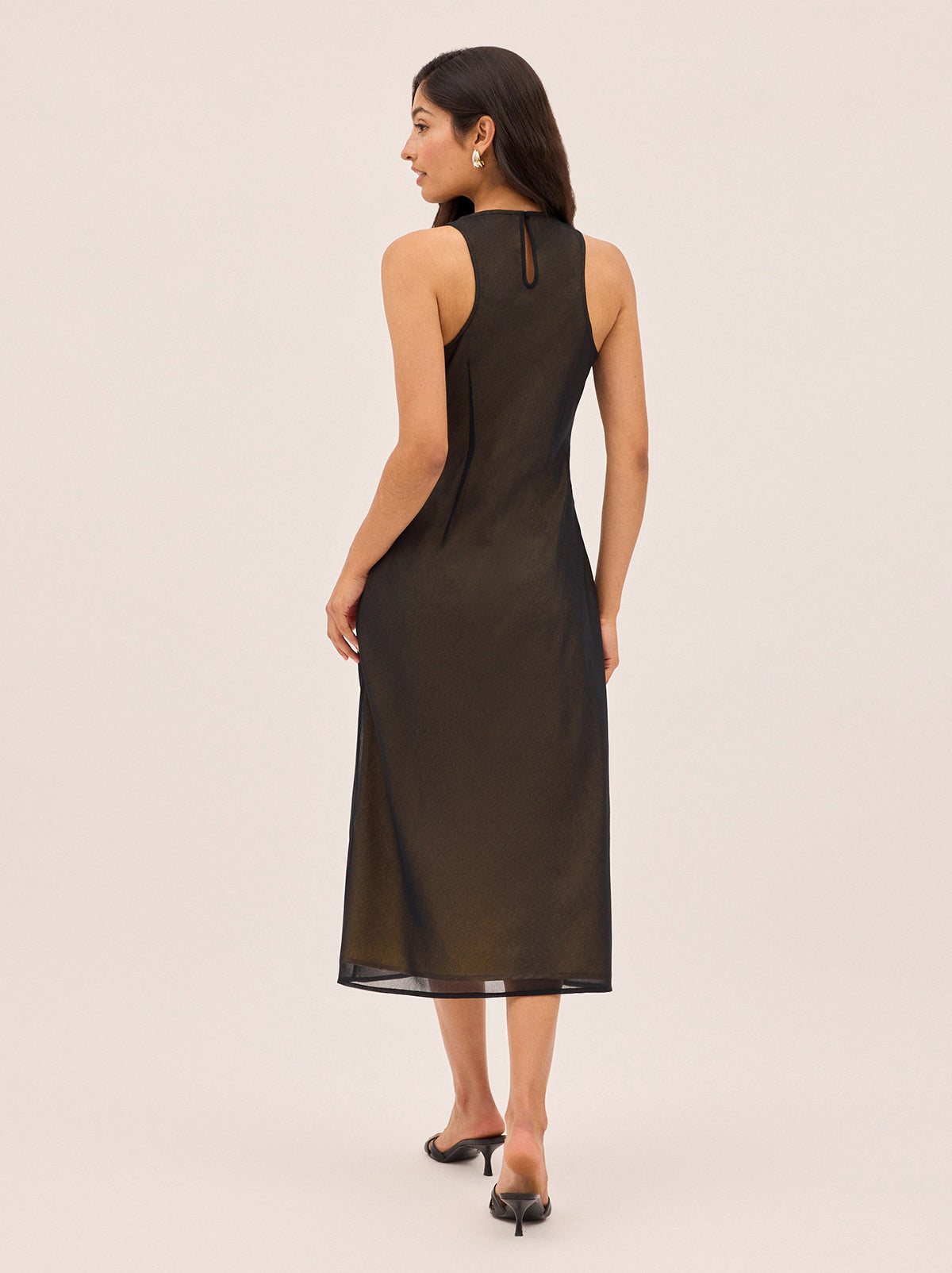 Clarisse Black Embellished Dress
