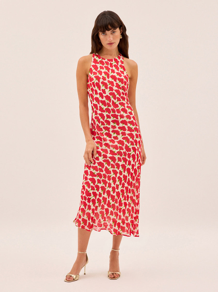 Clarisse Carnation Print Dress