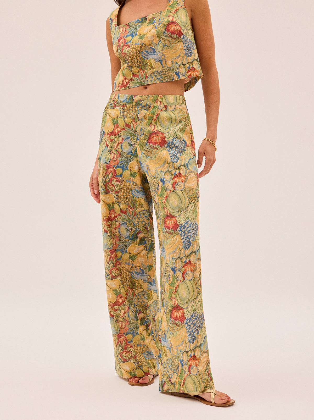 Cosima Fruit Print Trousers