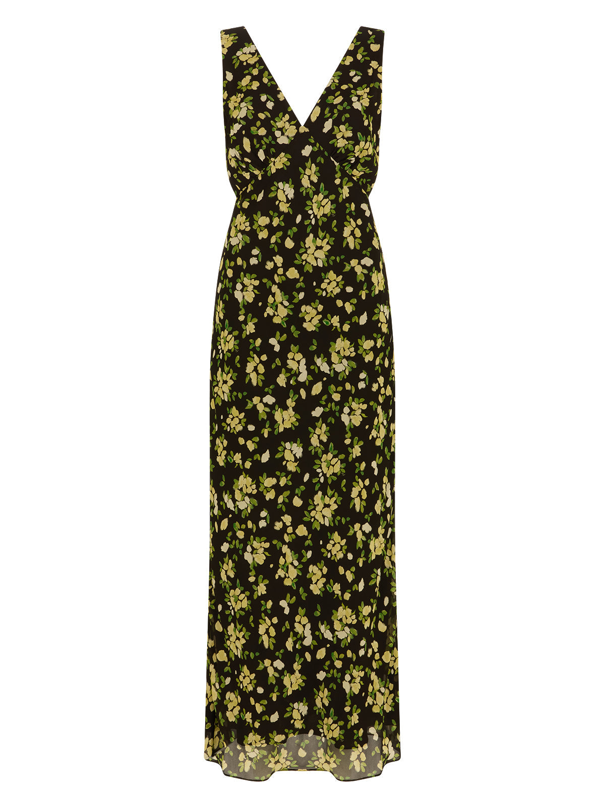 Danna Black Petal Print Dress