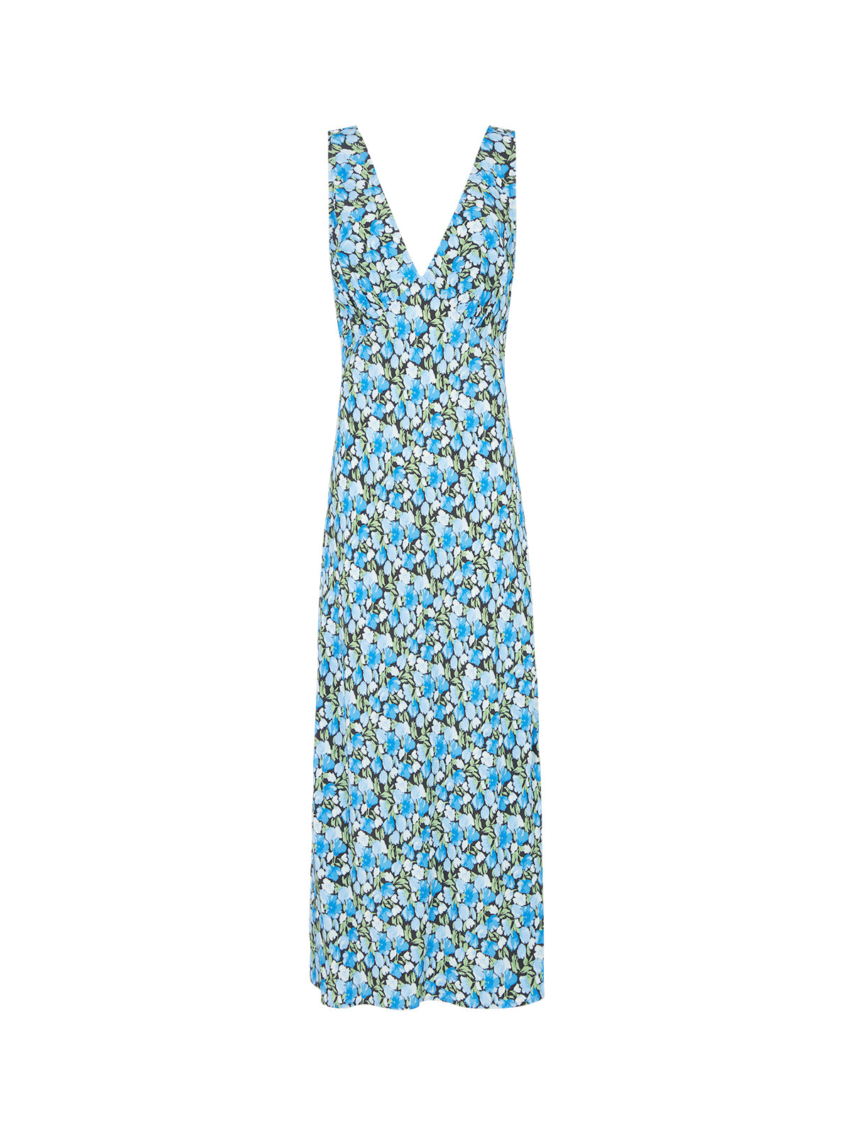Danna Blue Floral Print Dress