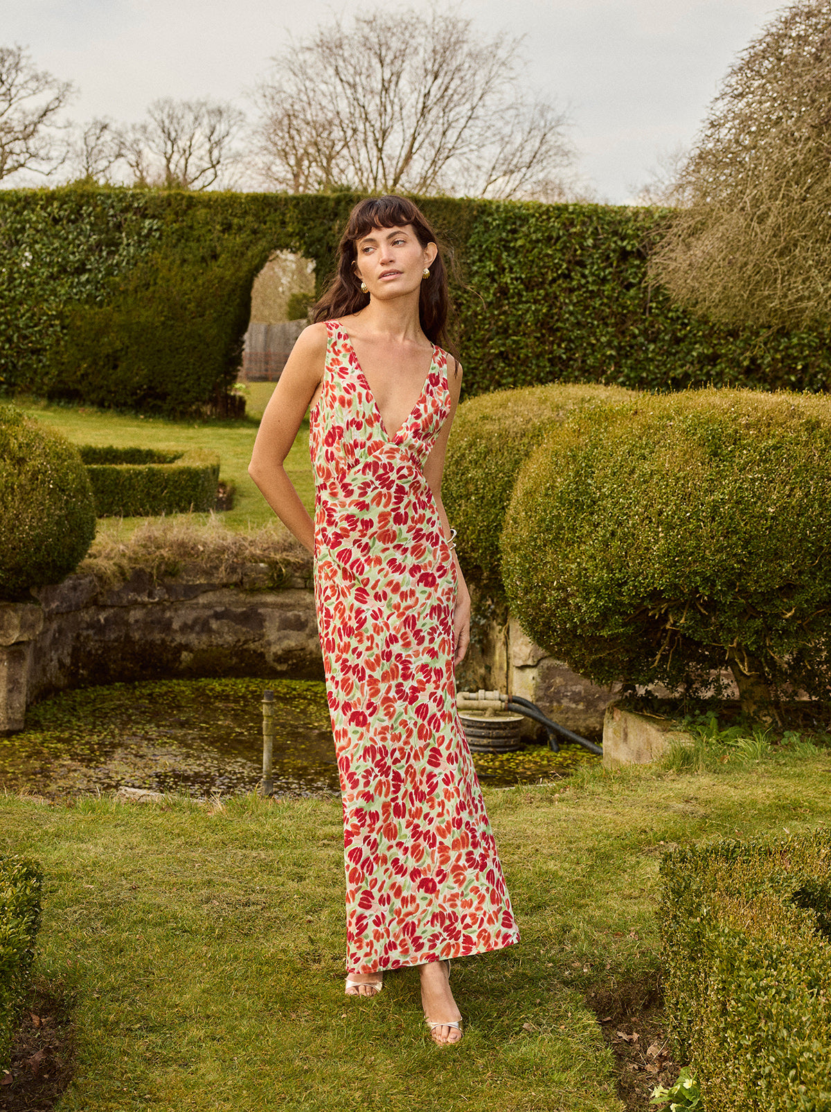 Danna Tulip Print Dress