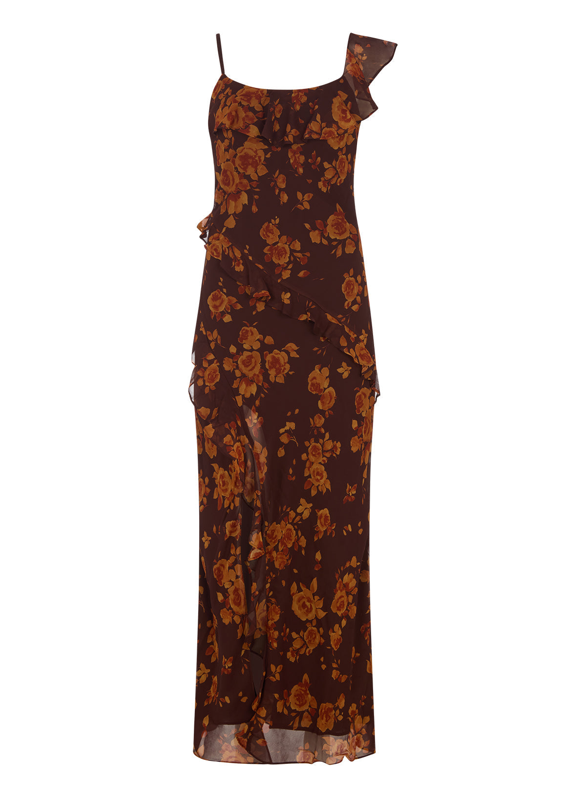 Delphina Autumn Rose Print Dress