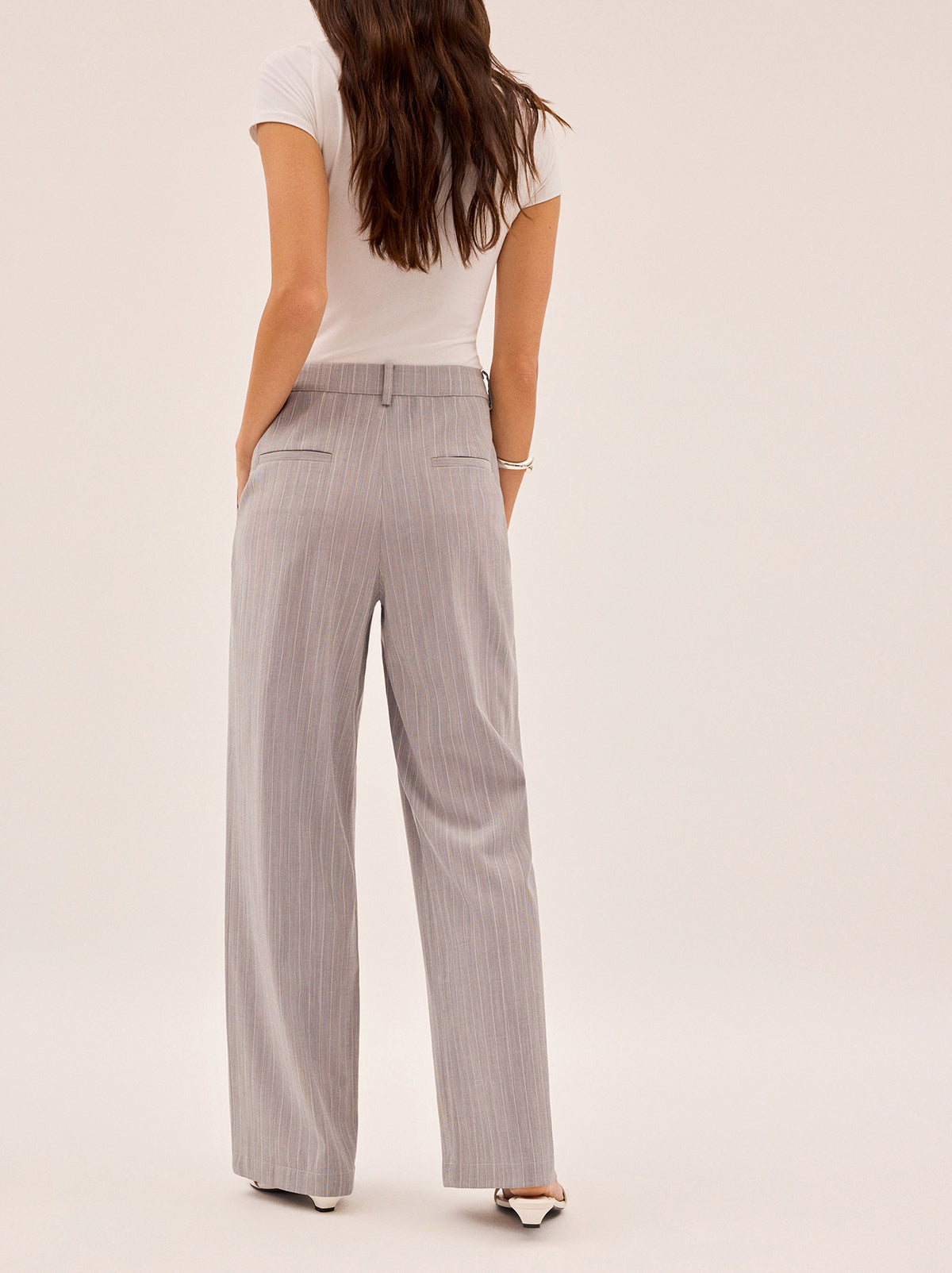 Edith Grey Pinstripe Trousers