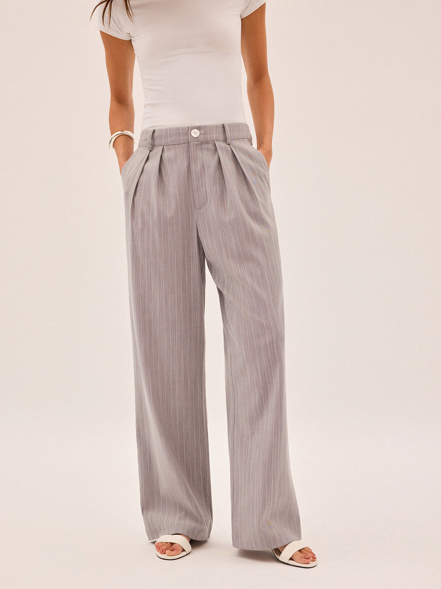 Edith Grey Pinstripe Trousers