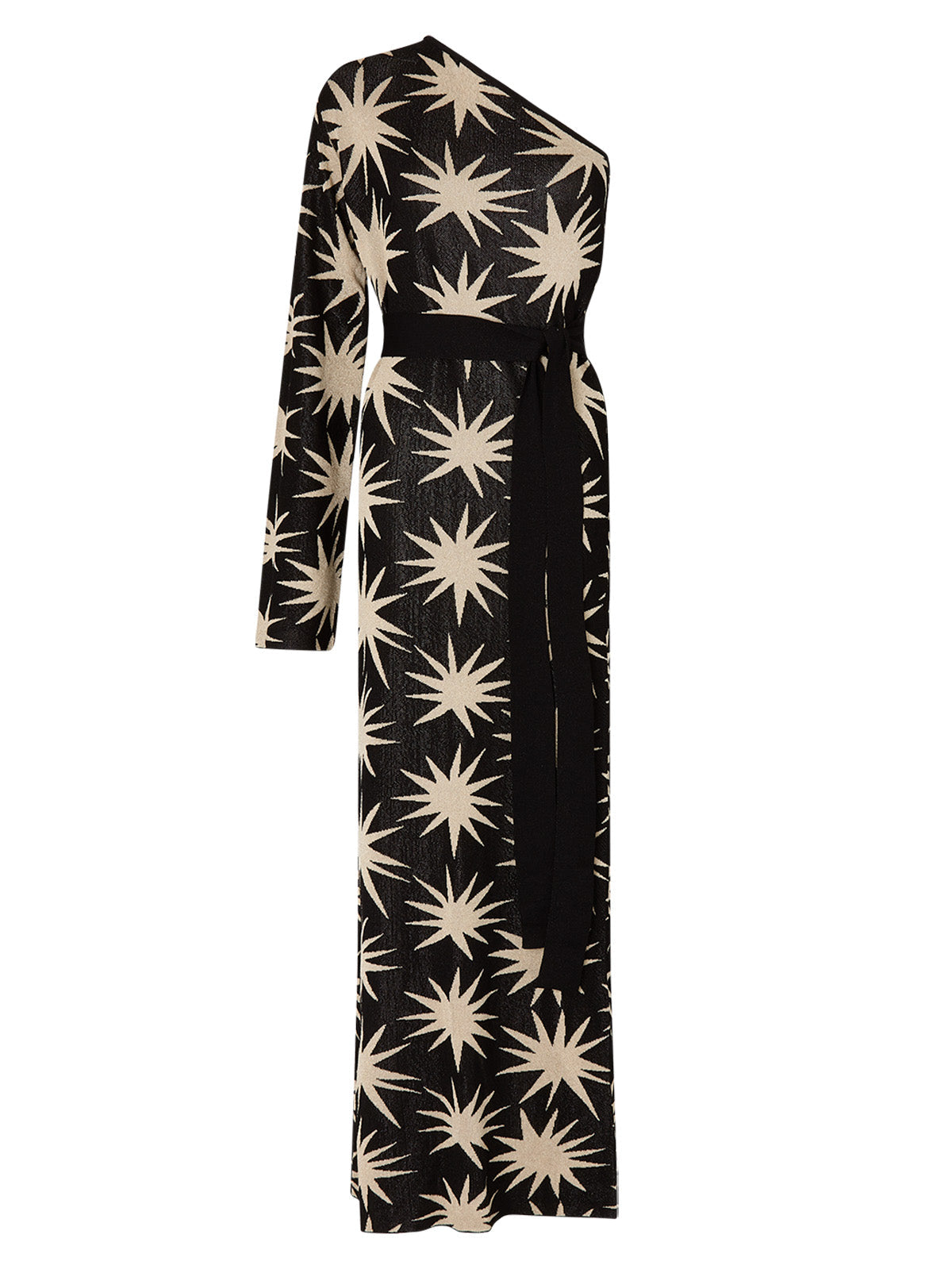 Esme Star Lurex One Shoulder Knit Dress