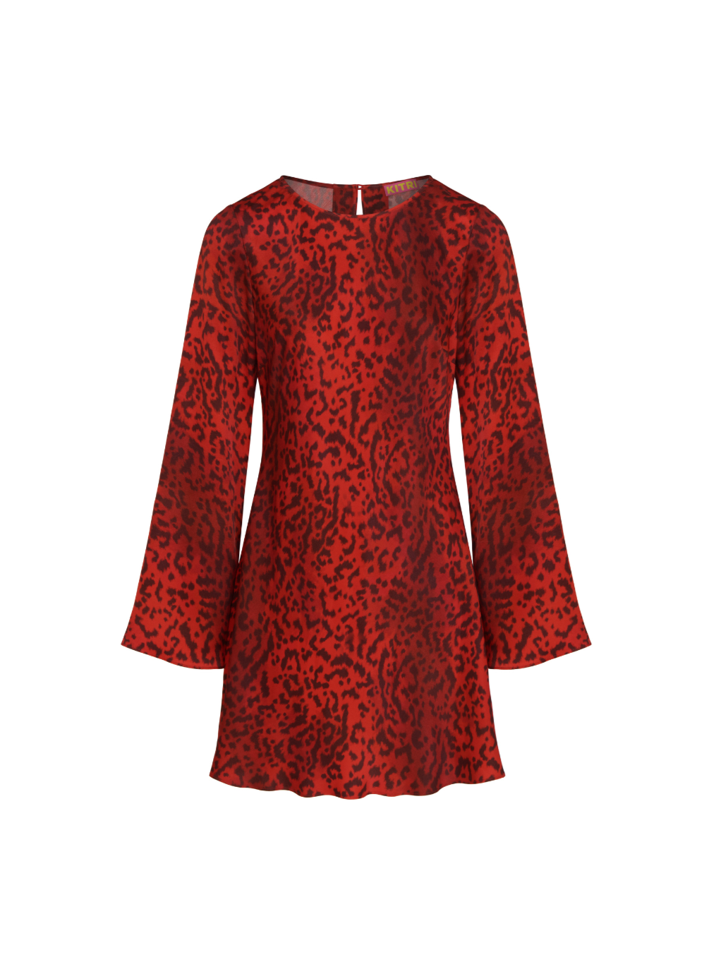 Faye Red Leopard Print Mini Dress