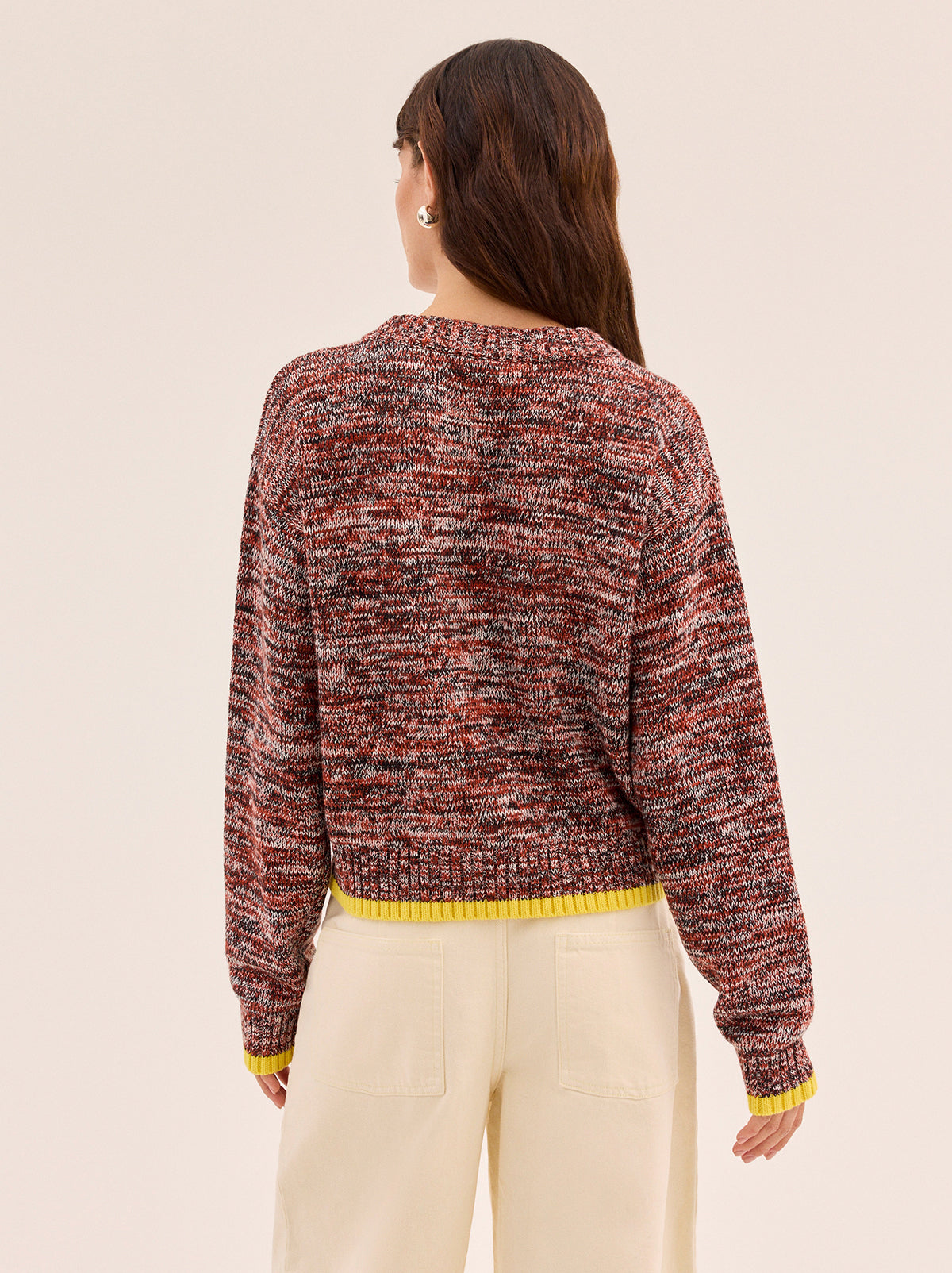 Francis Cotton-Blend V-neck Jumper