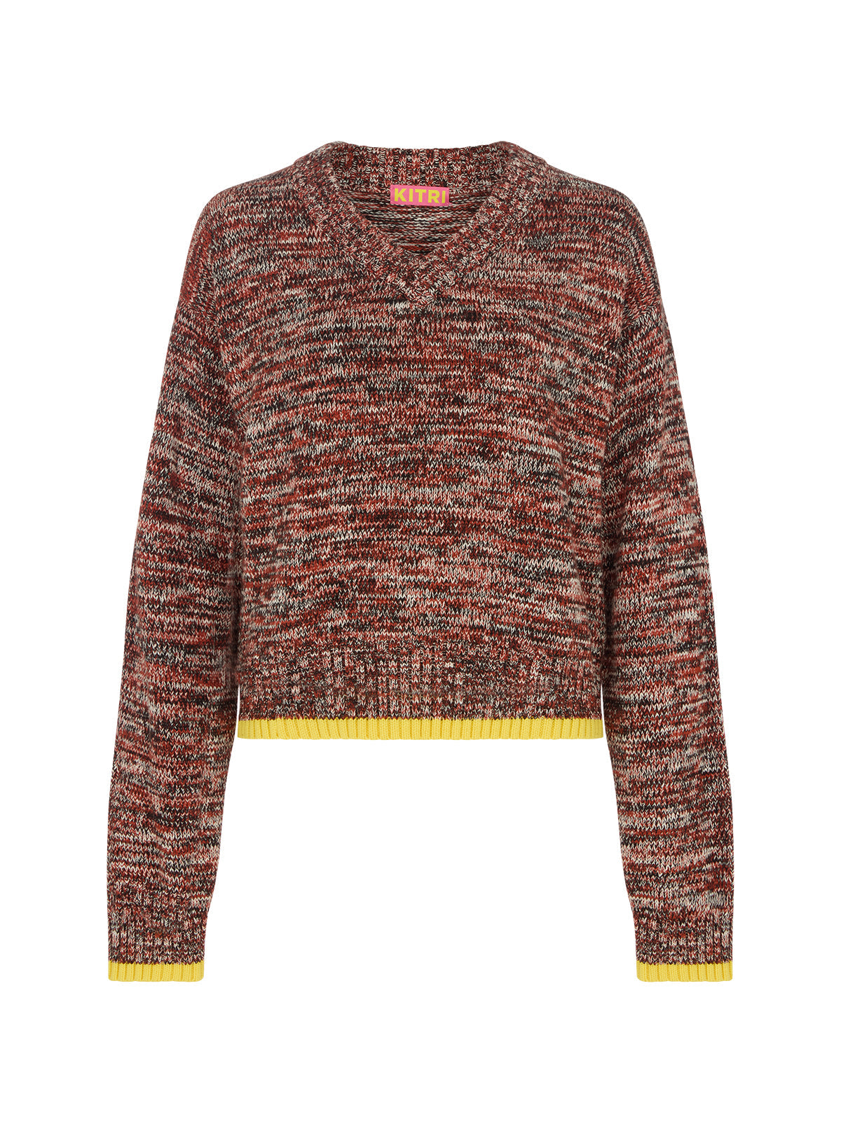 Francis Cotton-Blend V-neck Jumper