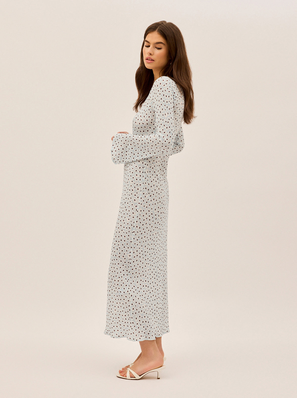 Gia Blue Daisy Print Dress