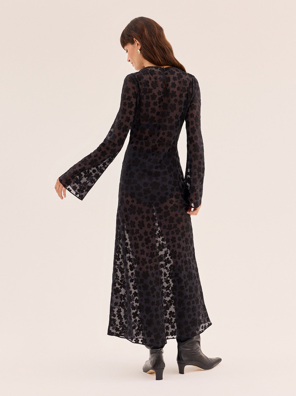 Giselle Black Floral Dress