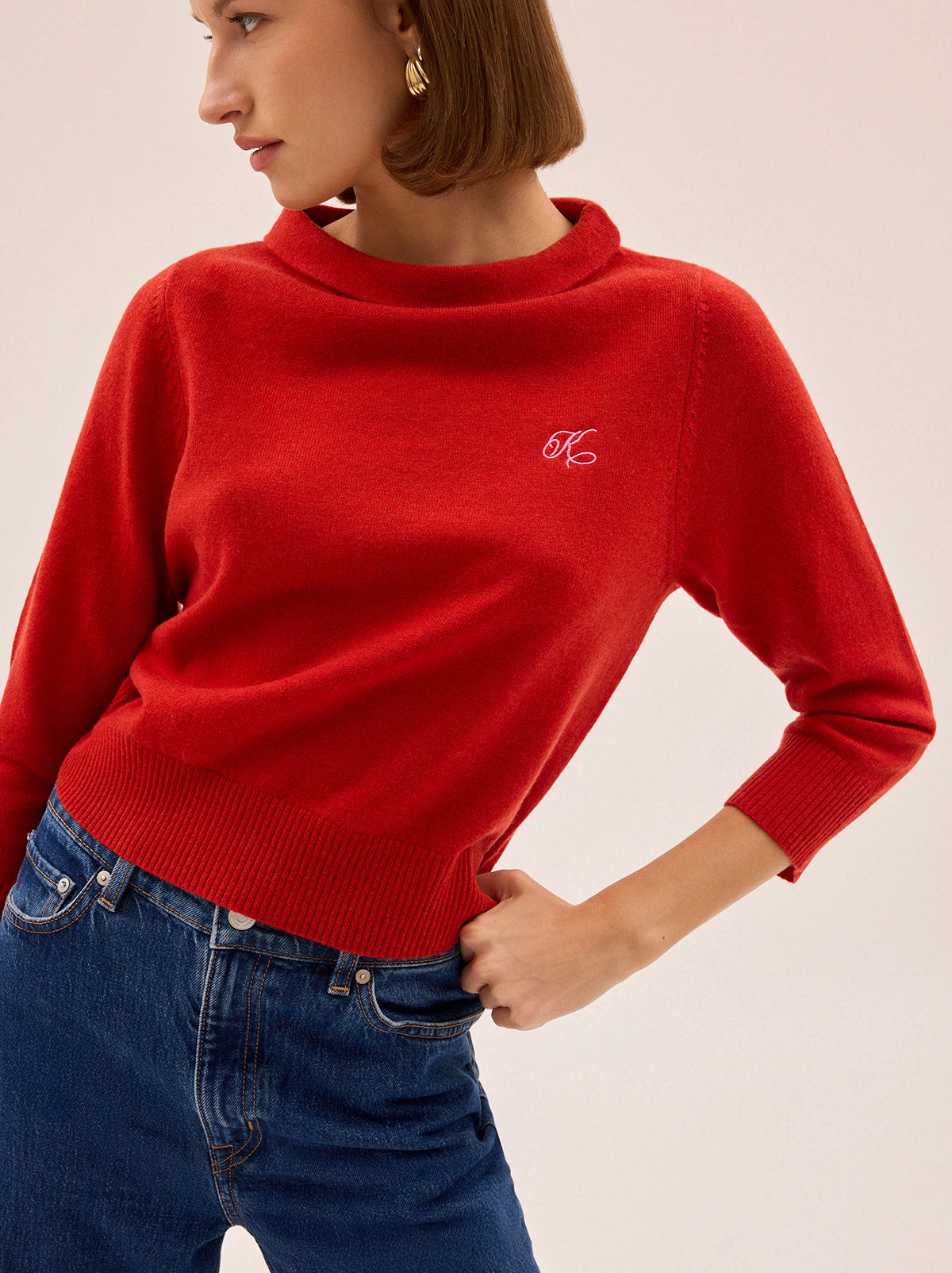 Goldie Red Knit Jumper