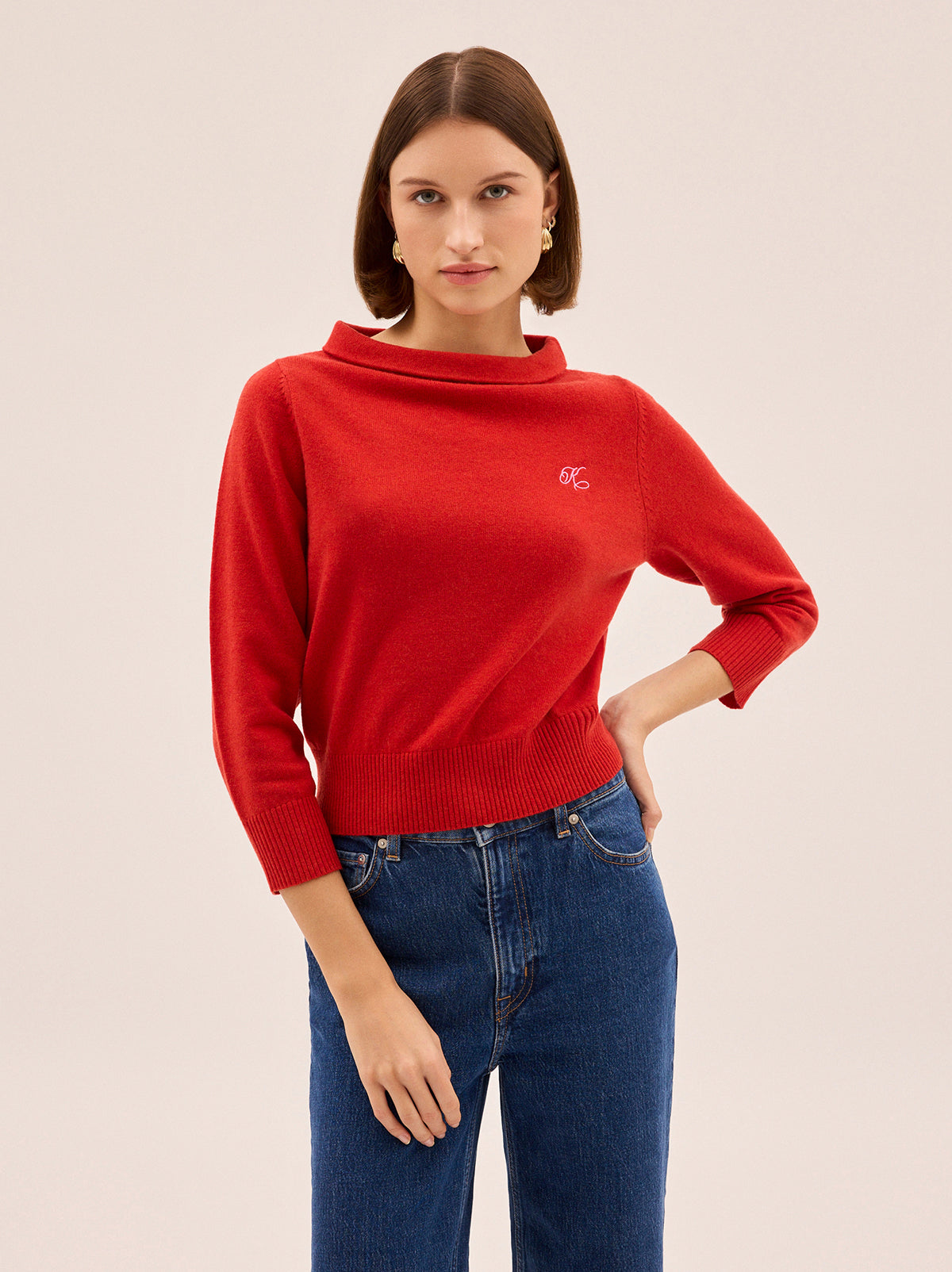 Goldie Red Knit Jumper