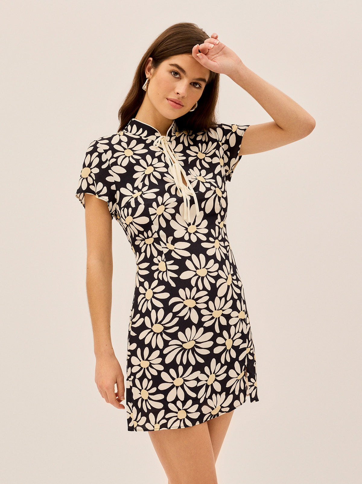 Gretchen Daisy Print Mini Dress
