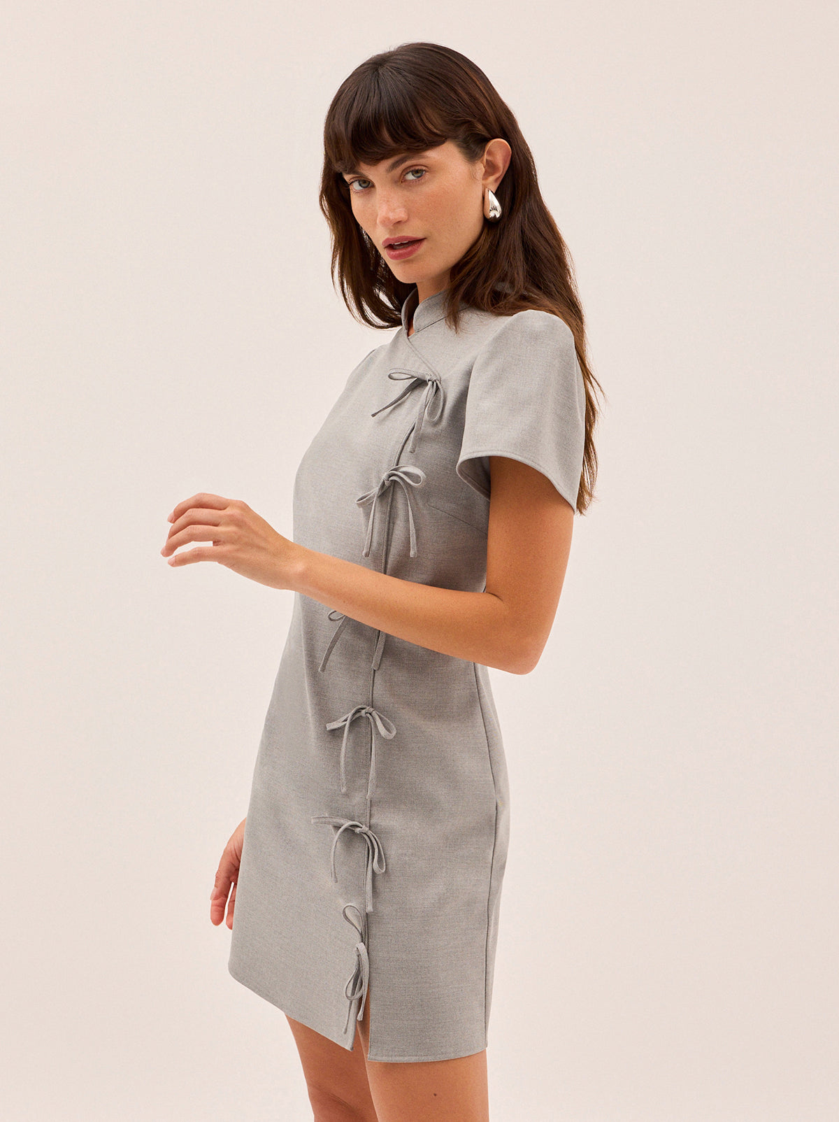 Harlow Grey Mini Dress