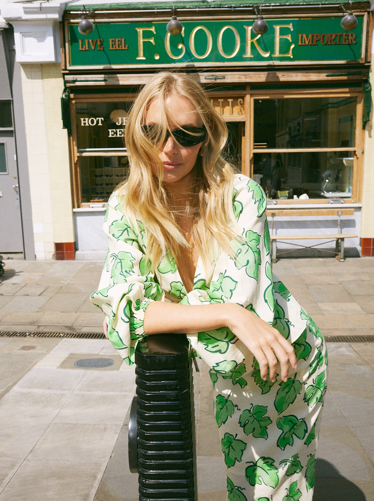 Irene Green Vine Leaf Top