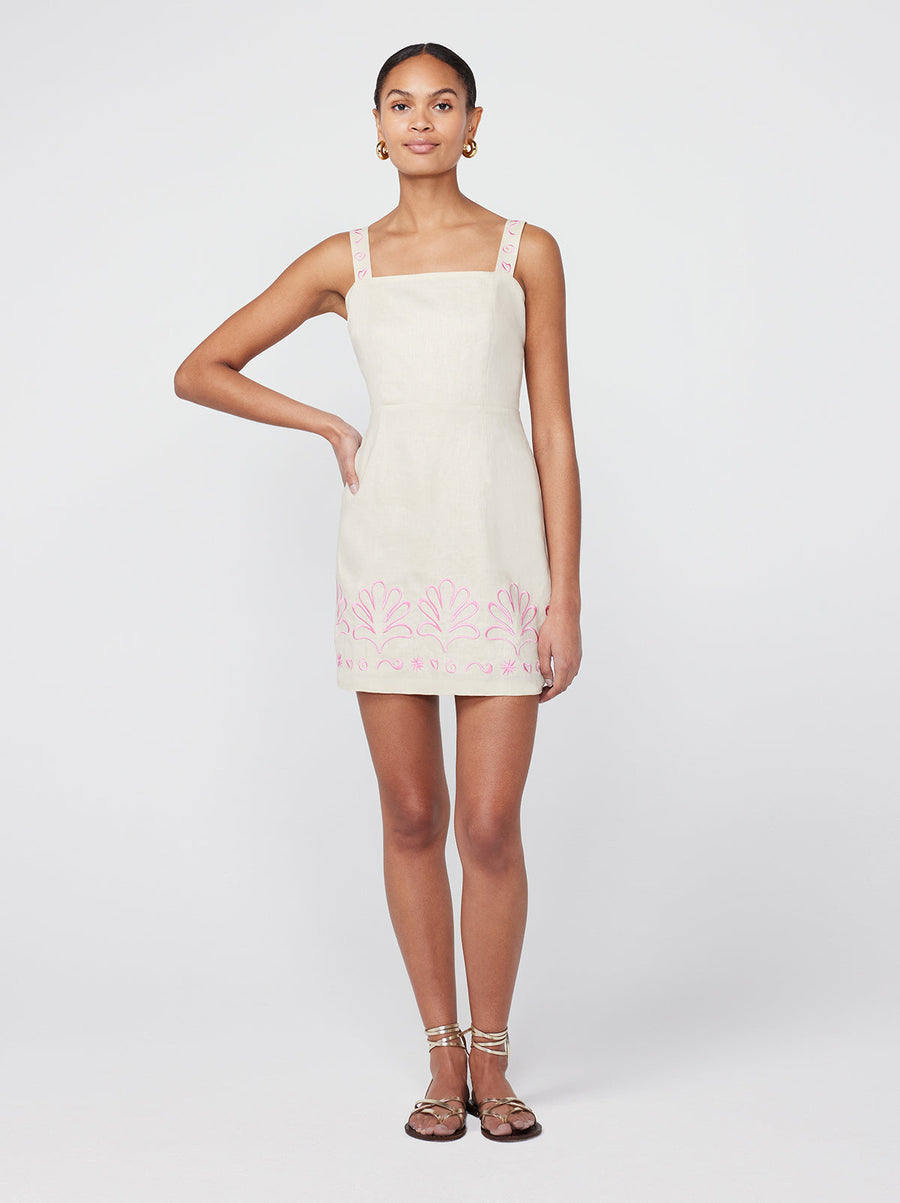 Ivy Embroidered Mini Dress