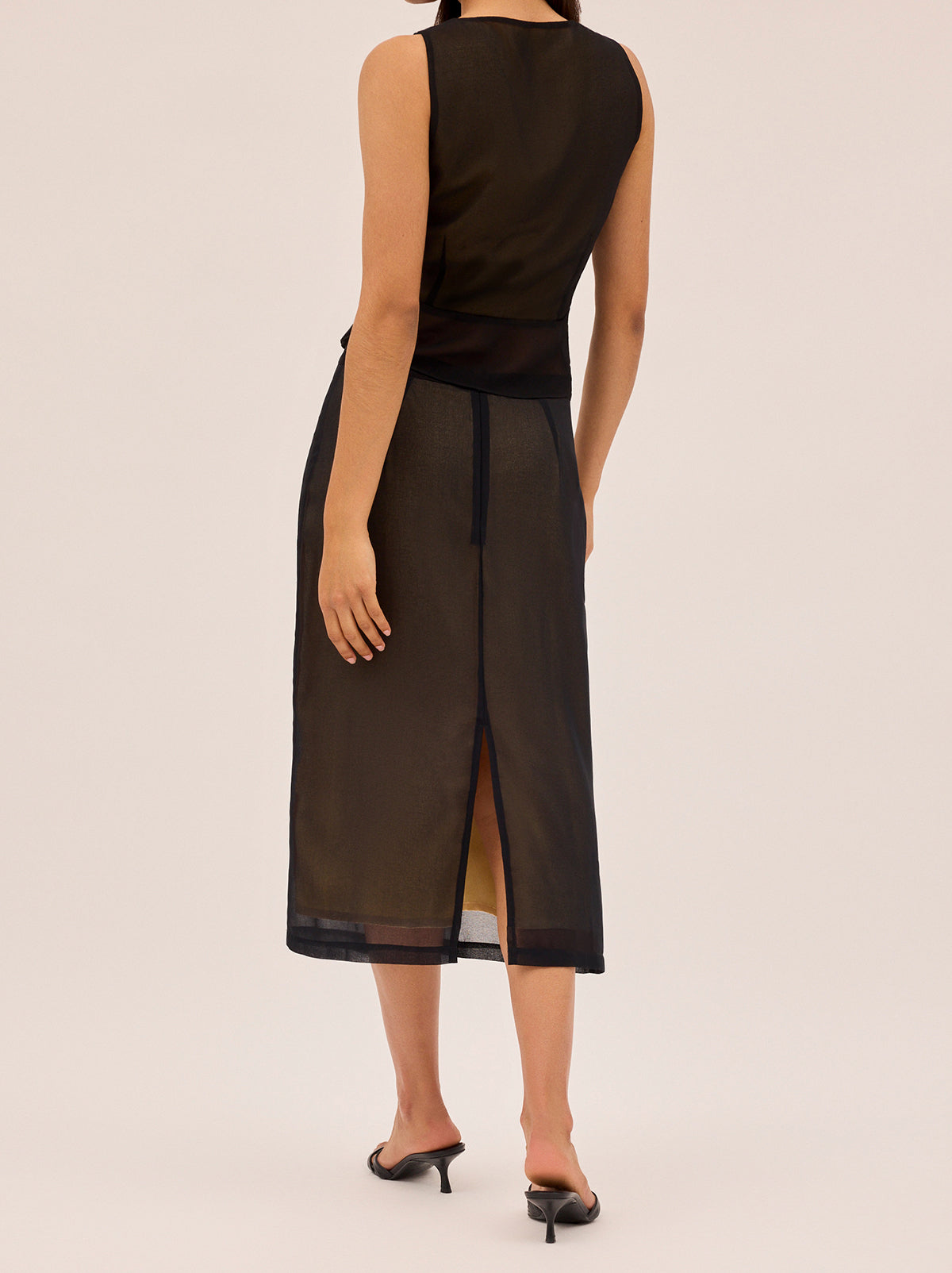 Jacqueline Black Embellished Skirt