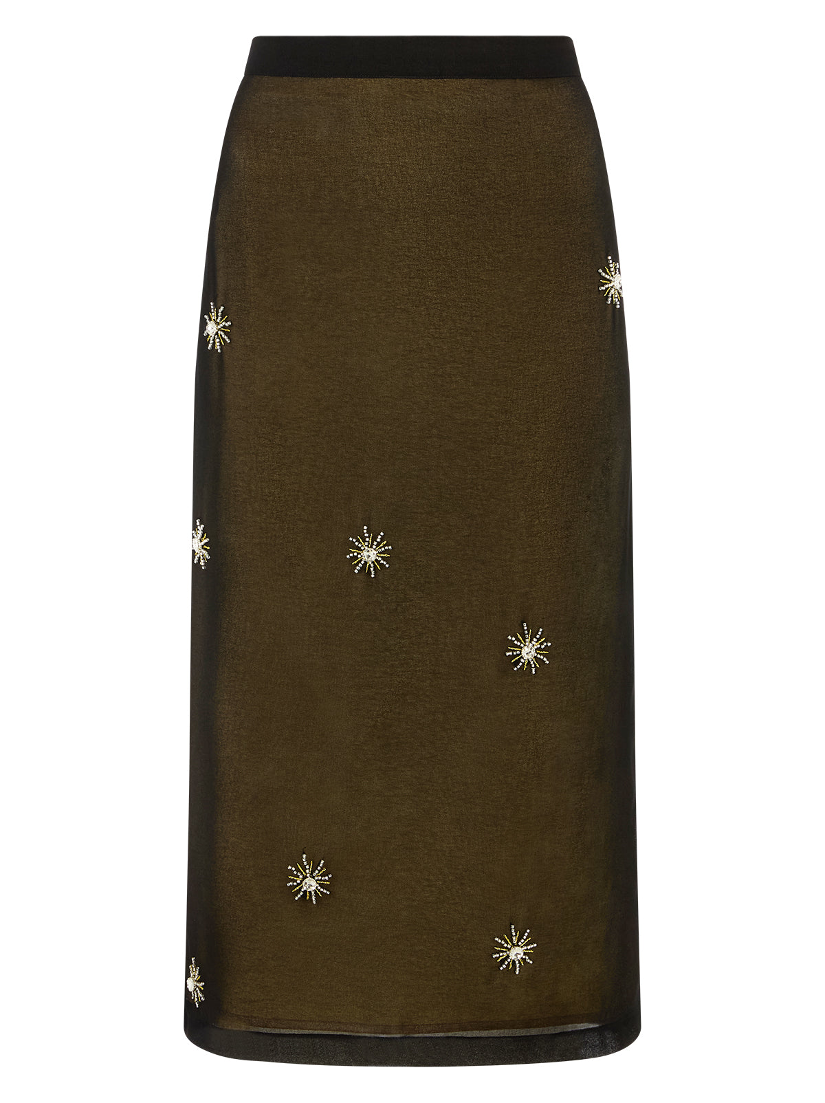 Jacqueline Black Embellished Skirt