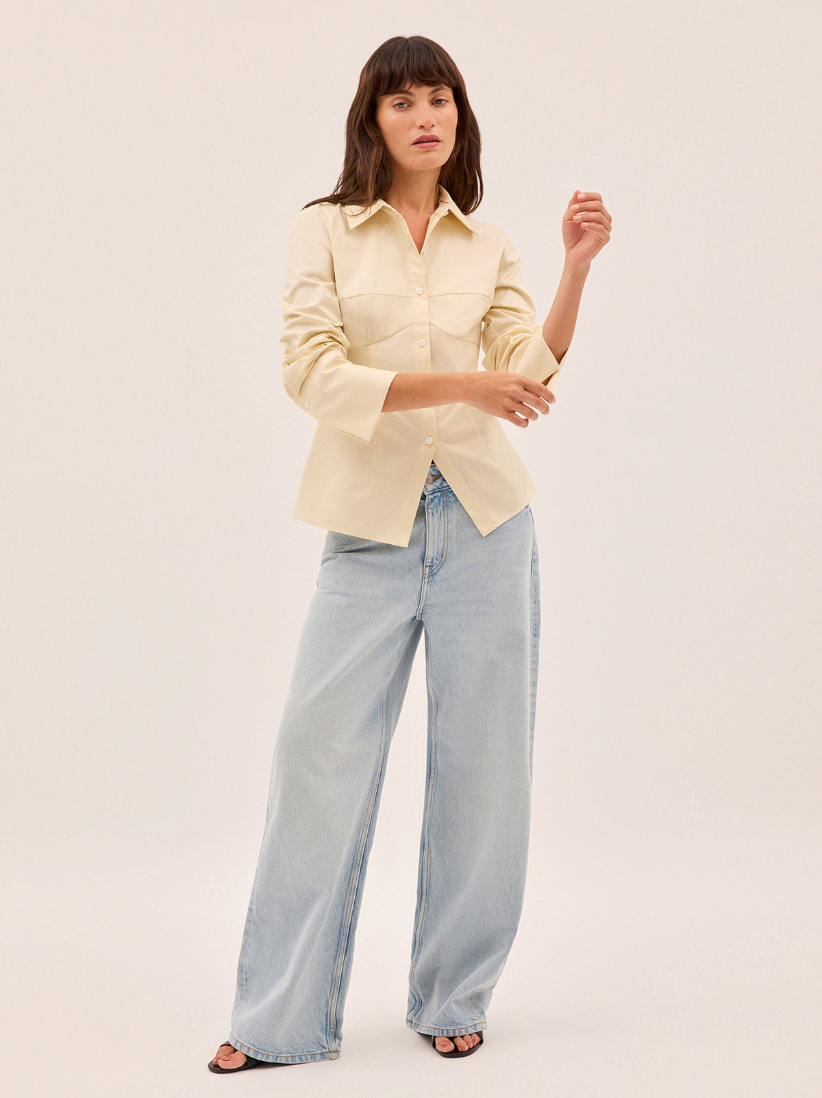 Jesse Vanilla Cotton Shirt