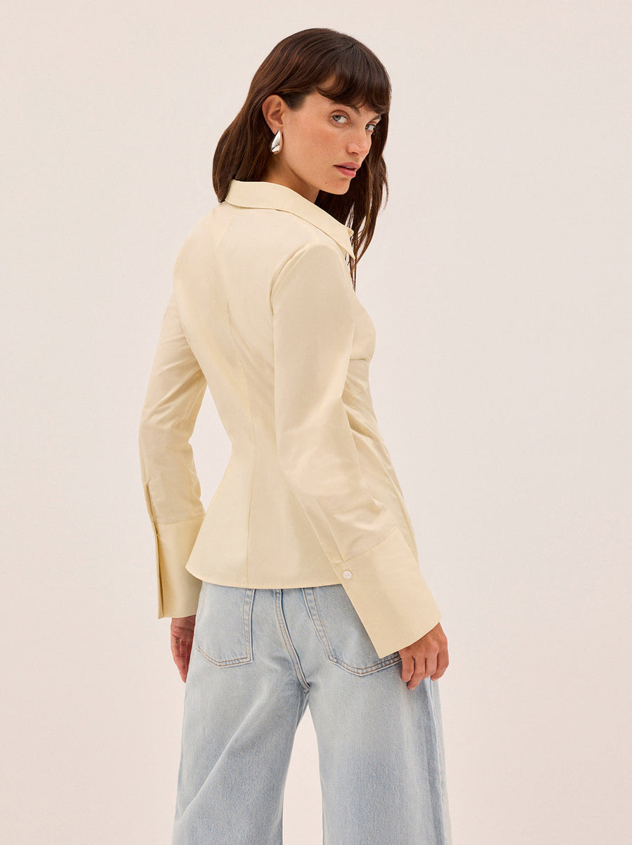 Jesse Vanilla Cotton Shirt