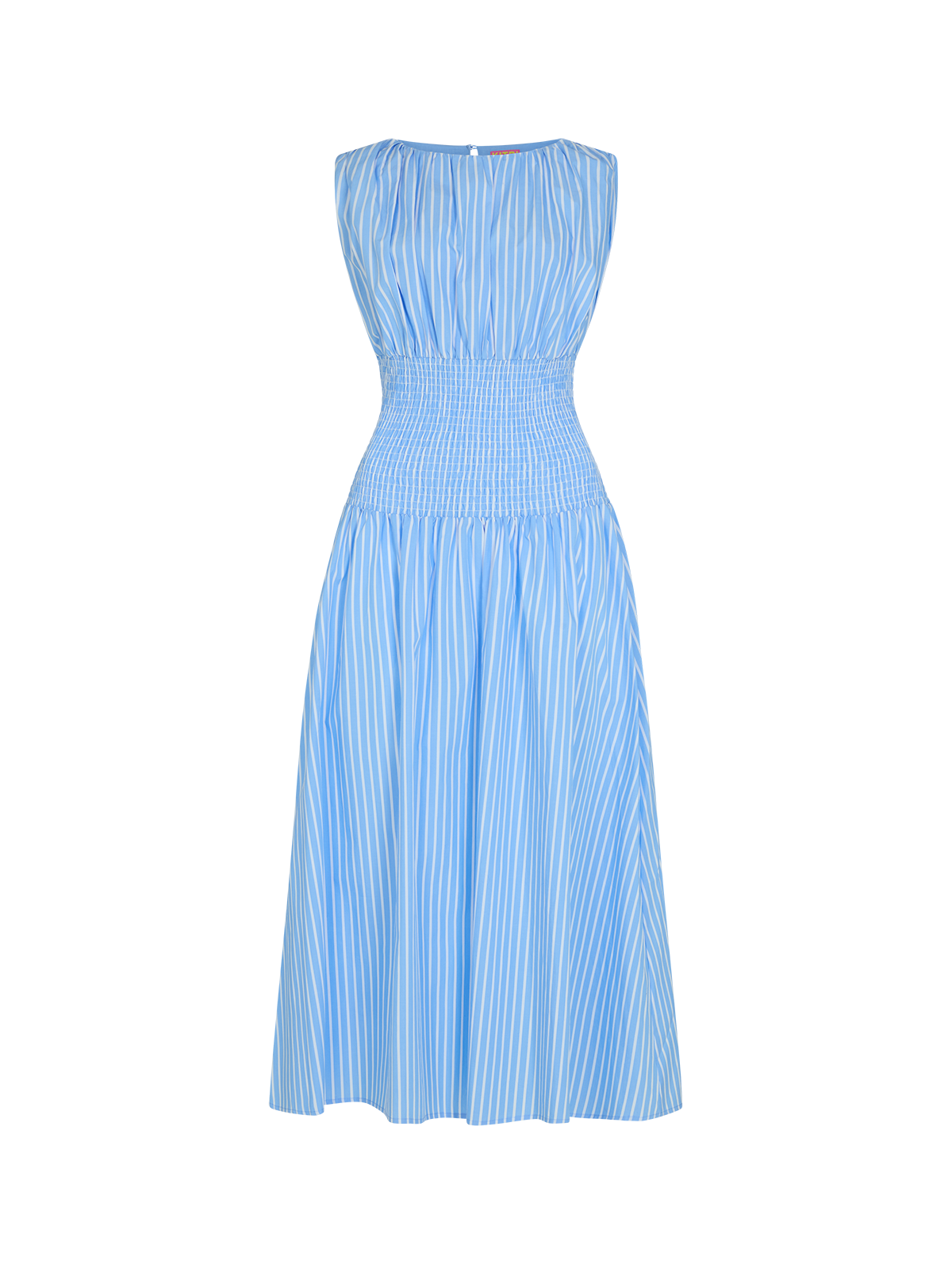 Julia Blue Striped Cotton Dress