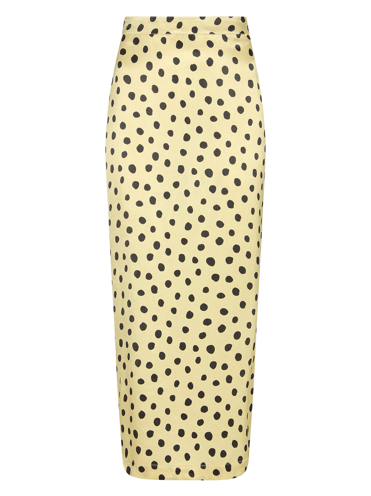 Laurel Butter Polka Dot Satin Skirt