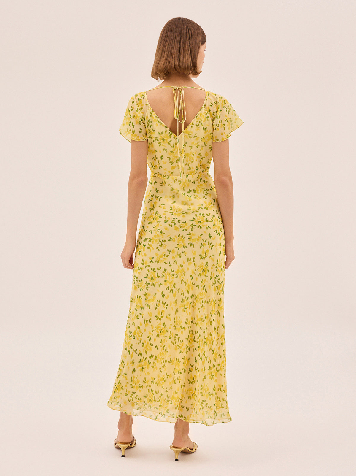 Libby Butter Petal Print Dress