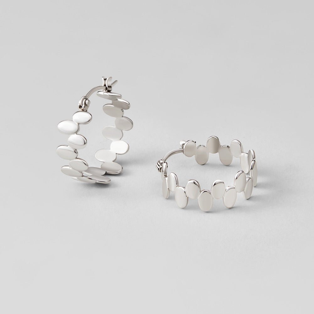 Link Monet Silver Hoop Earrings