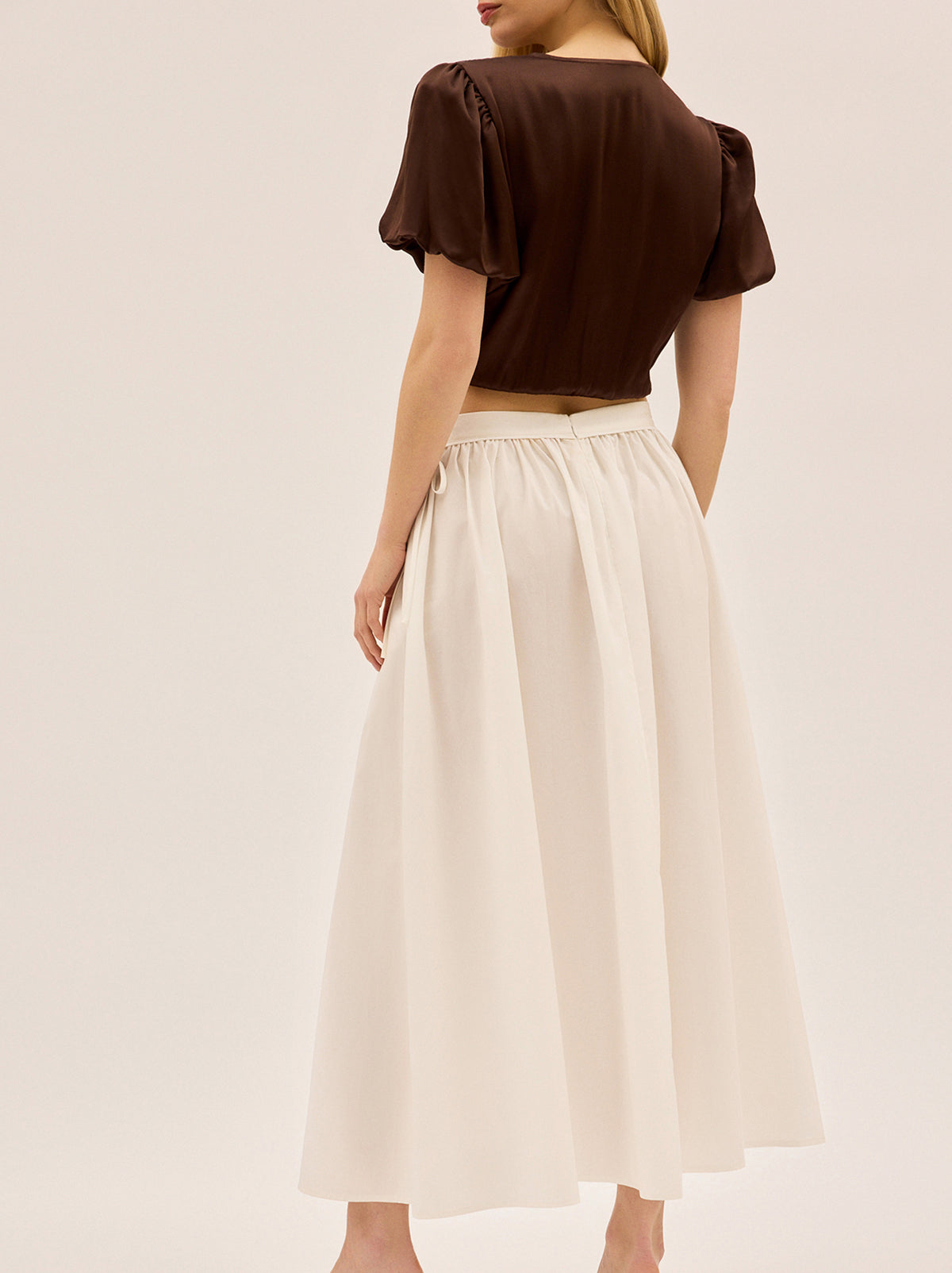 Lucinda White Cotton Skirt