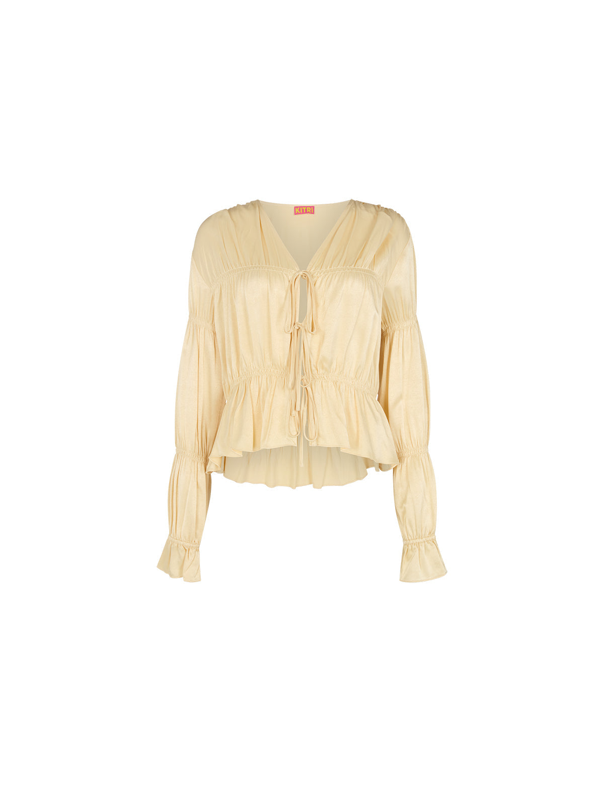 Maia Butter Yellow Satin Top