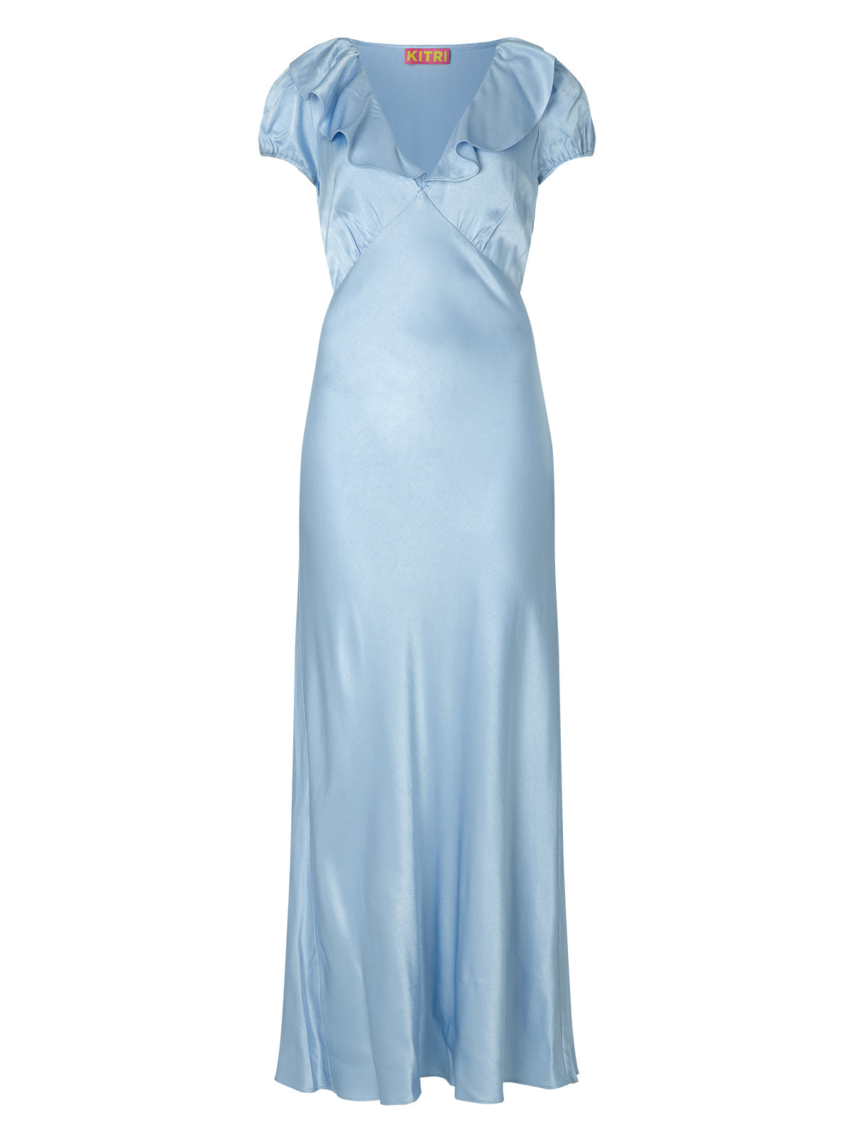 Minka Powder Blue Satin Dress
