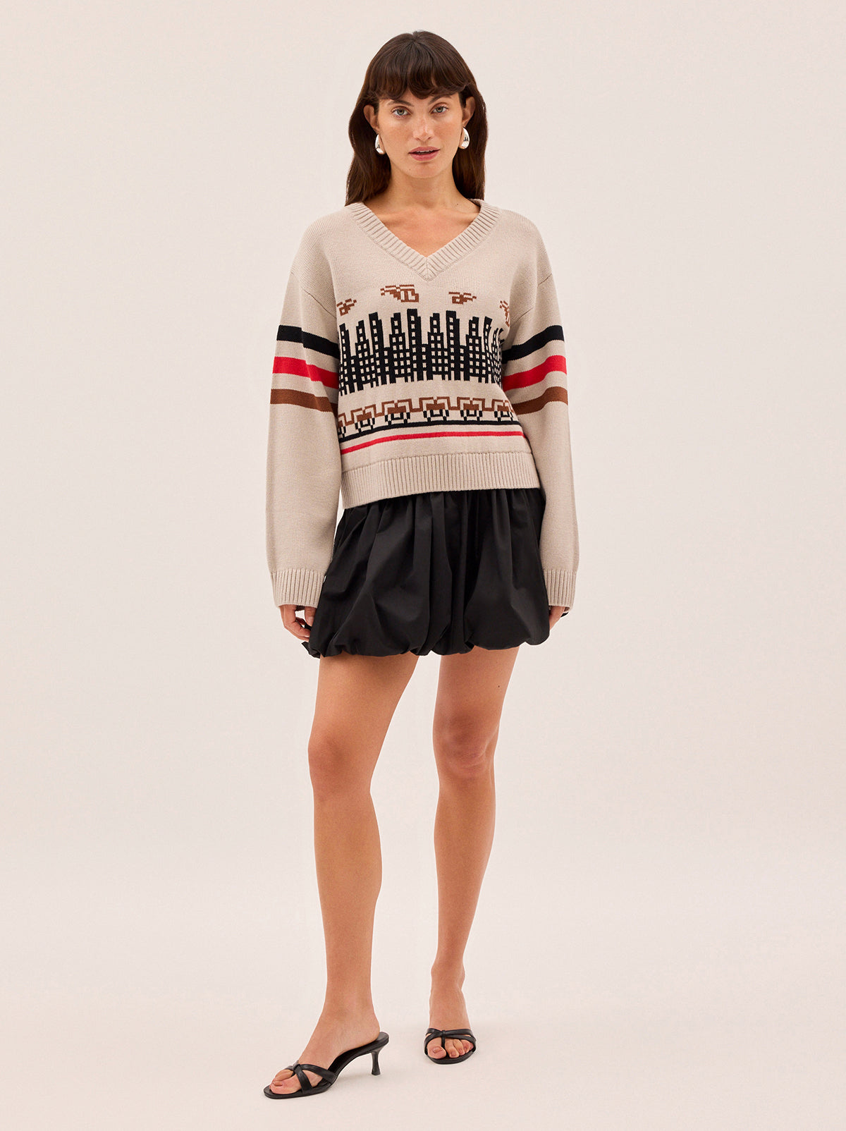 Noa City Intarsia Knit Jumper
