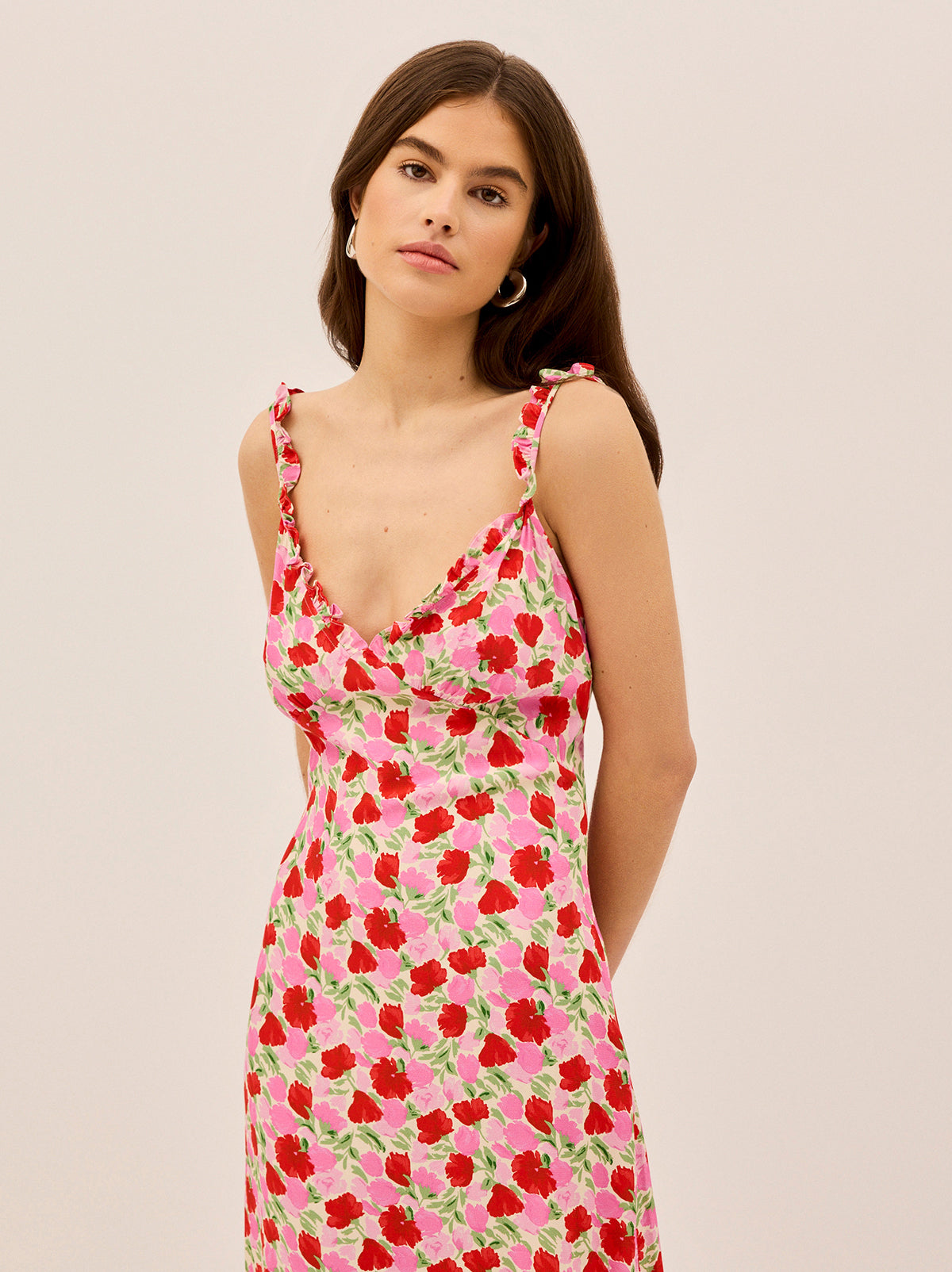 Norah Pink Floral Print Dress