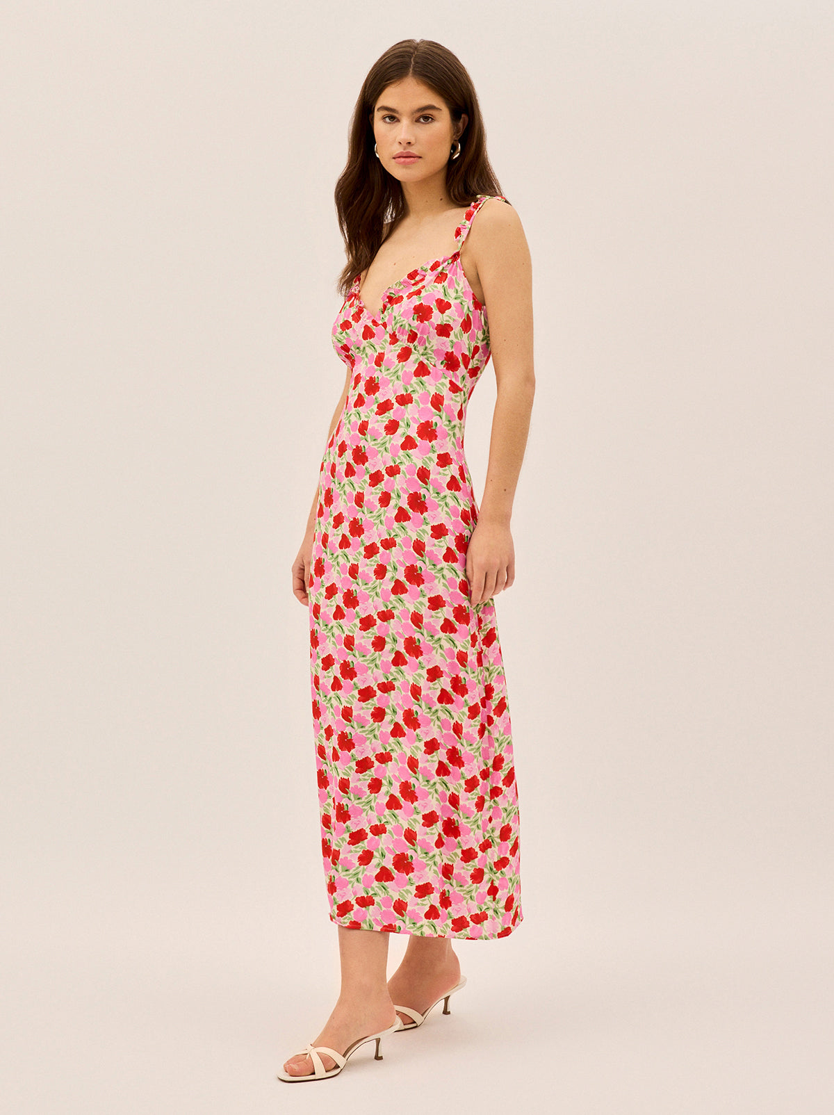 Norah Pink Floral Print Dress